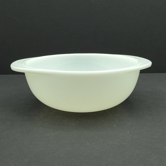 Pyrex Opal White Milk Glass 022 1 Liter 1 Quart Casserole Dish Mixing Bowl - Picture 4 of 8